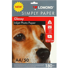 Фотобумага глянцевая для струйной печати "Lomond", A4