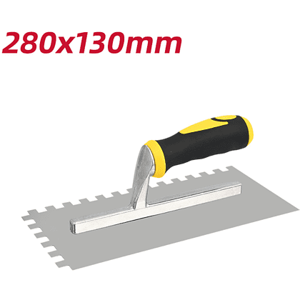 Гладилка Deli YS EDL509321, нержавеющая, 280 x 130 мм, зуб 10 x 10 мм - 6