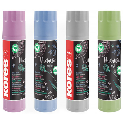 Клей-карандаш "Kores Metallic Style", 20 г
