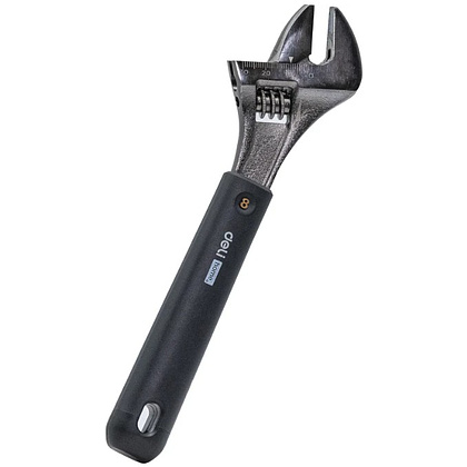 Ключ разводной Deli HS EHT1508, 210 мм, раскрытие губок 0-28 мм, Soft Touch, черный - 8