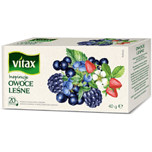 Чай "Vitax" 20*2 г., фруктовый, со вкусом лесных ягод
