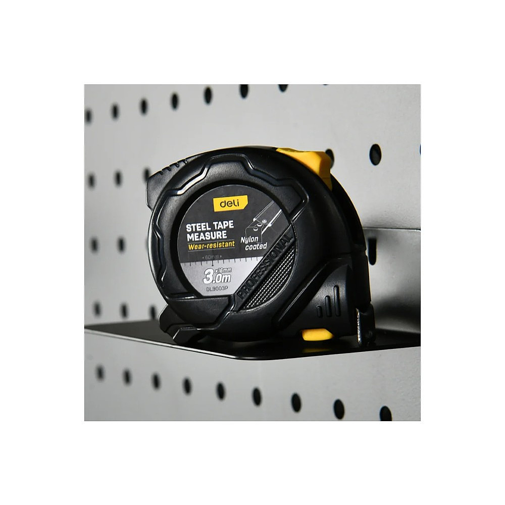 Рулетка Deli YS EDL9003P, 3 м х 16 мм, желтый, черный - 4