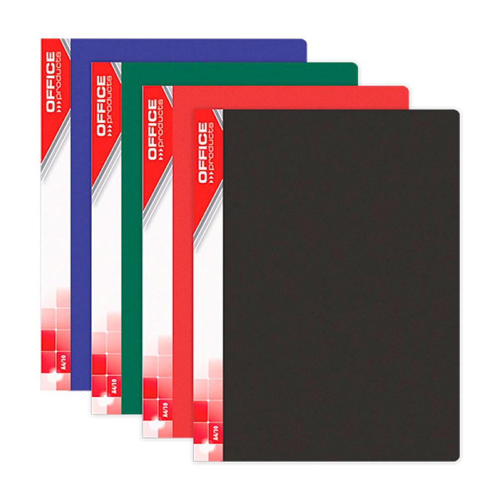 Папка c файлами "Office Product", 40 карманов, черный - 2