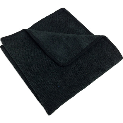 Салфетка из микроволокна, 190 г/м2, 30х30см, черный, 3 шт/упак