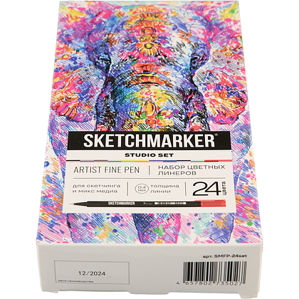 Ручка капиллярная "Sketchmarker Artist fine pen Studio", 24 шт - 4