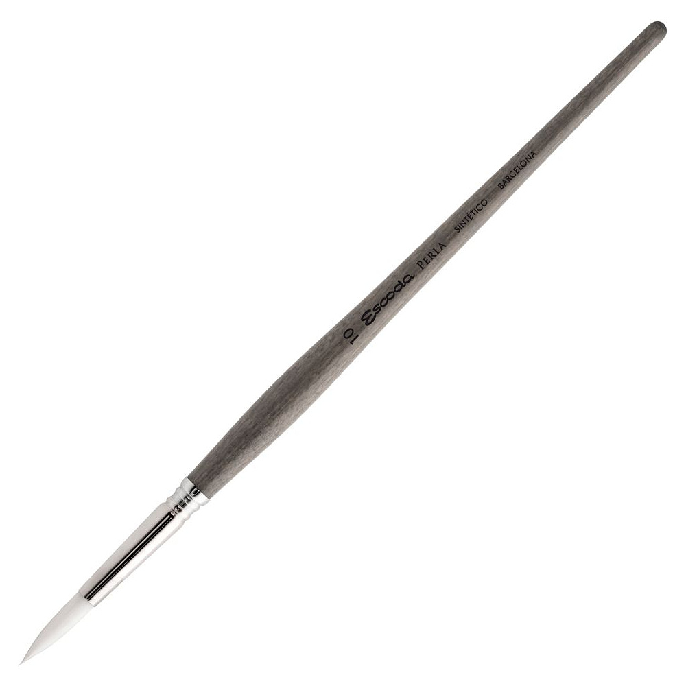 Кисть "Escoda Perla 1430", синтетика белая, круглая, №6