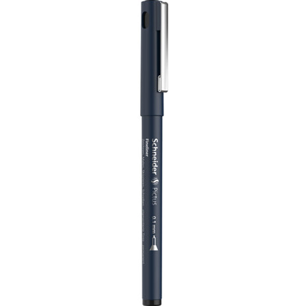 Ручка капиллярная "Schneider Fineliner Pictus", 0.1 мм, черный - 2
