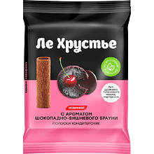Полоски кондитерские "ЛеХрустье", с ароматом шоколадно-вишневого брауни