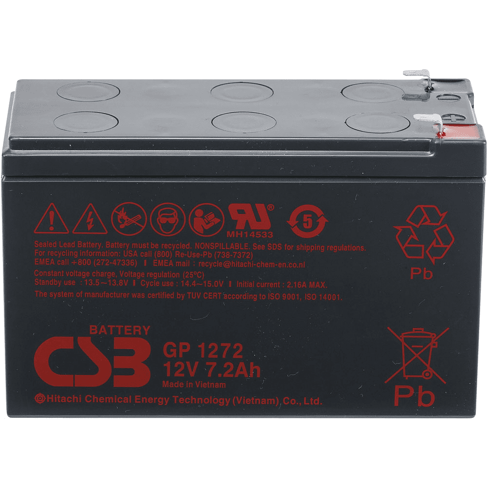 Аккумуляторная батарея CSB GP 1272 F2, 12 В, 7.2 Ач - 2