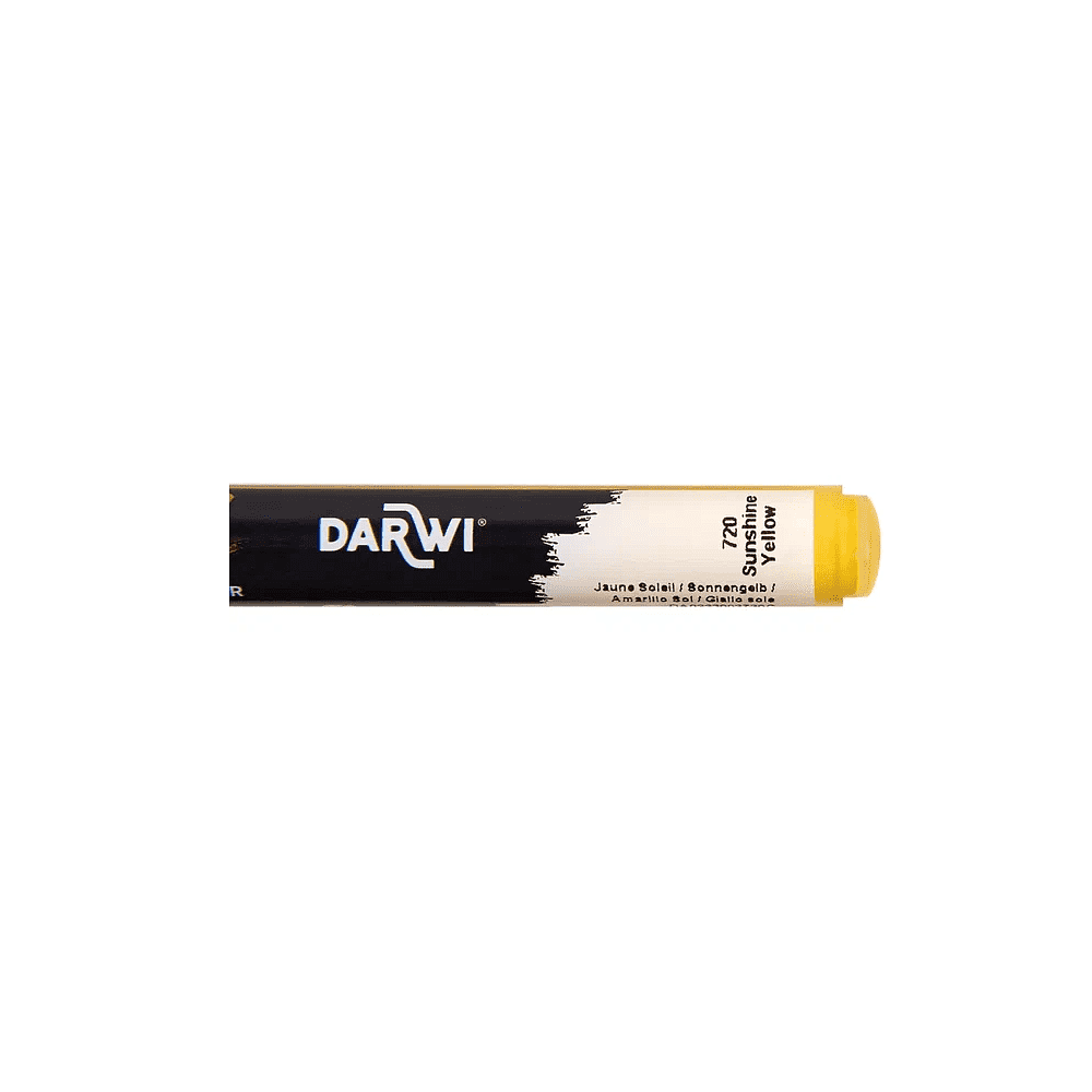 Маркер акриловый "Darwi.Marbel" 720, солнечный желтый - 4