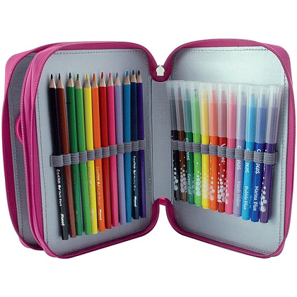 Пенал Maped "Girly", 2 отделения, с наполнением - 3
