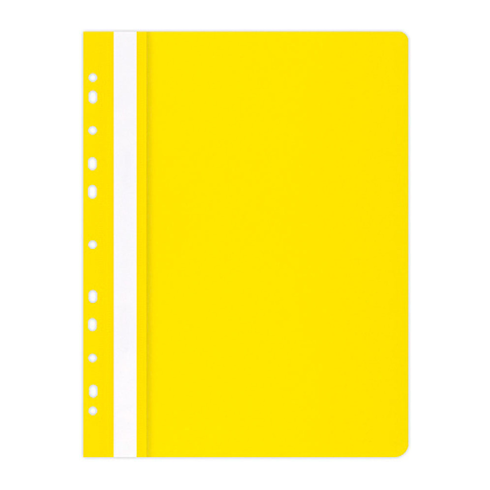 Папка-скоросшиватель с перфорацией "Office Product", А4, желтый