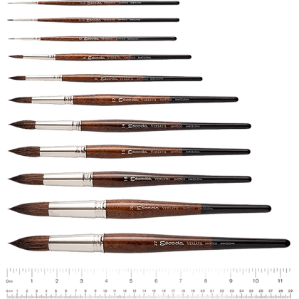 Кисть "Escoda Versatil Brush S/H 1540", синтетика, круглая, №8 - 3