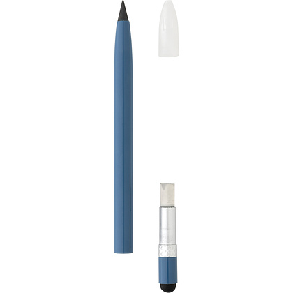 Карандаш вечный XD Collection "P611.125", алюминий, с ластиком, синий - 4