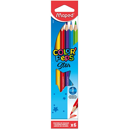 Цветные карандаши Maped "Color Peps", 6 цветов