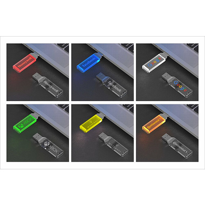 USB Flash накопитель 2.0 16 Gb ZC-005, пластик, металл, синий - 5
