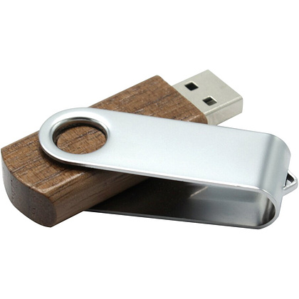 USB Flash накопитель 2.0 16 Gb VDF-008 СС, пластик, металл, серебристый - 3