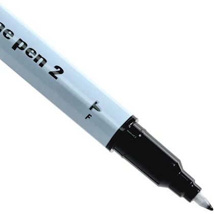 Маркер перманентный "Twin Name Pen", двусторонний, черный - 6