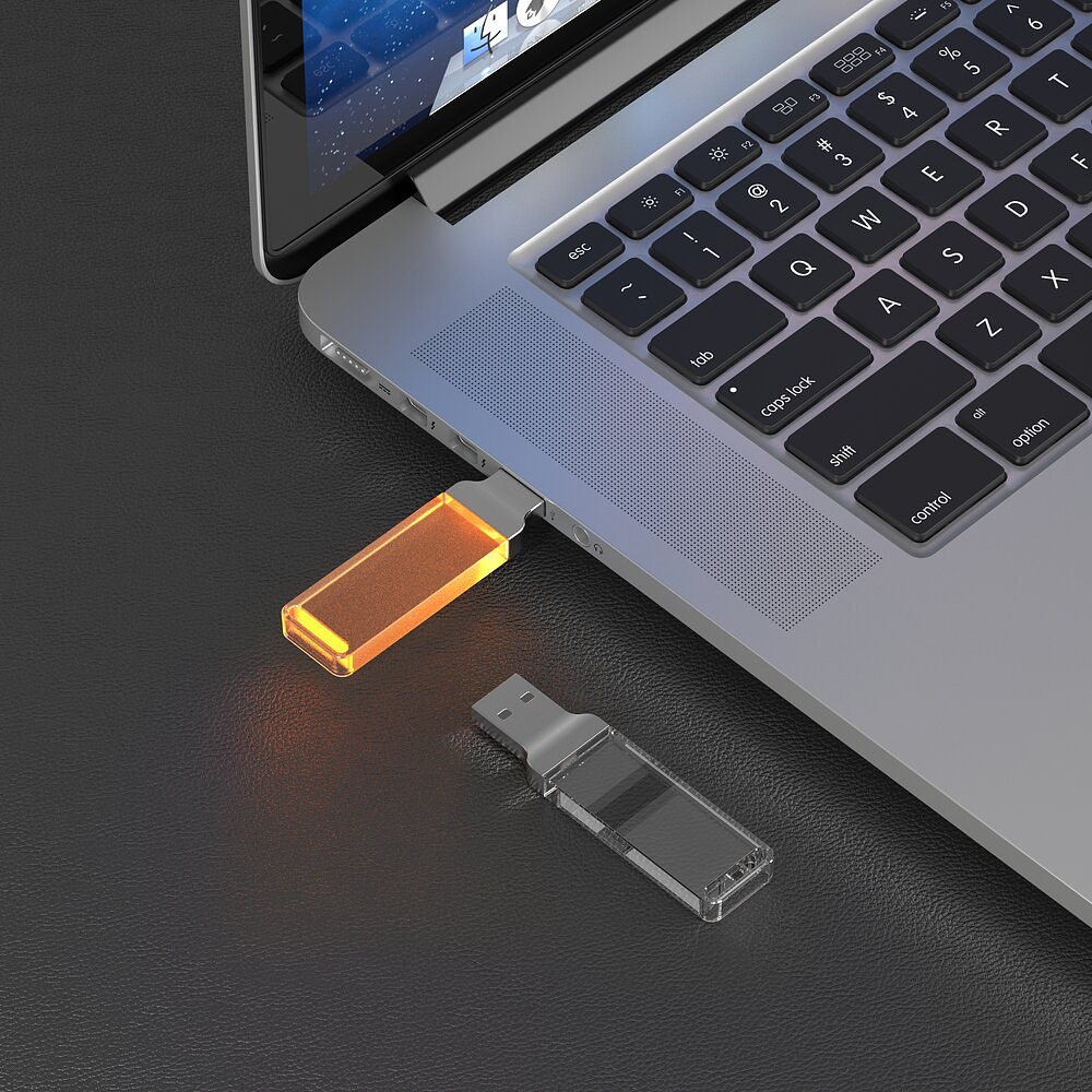 USB Flash накопитель 2.0 16 Gb ZC-005, пластик, металл, оранжевый - 2