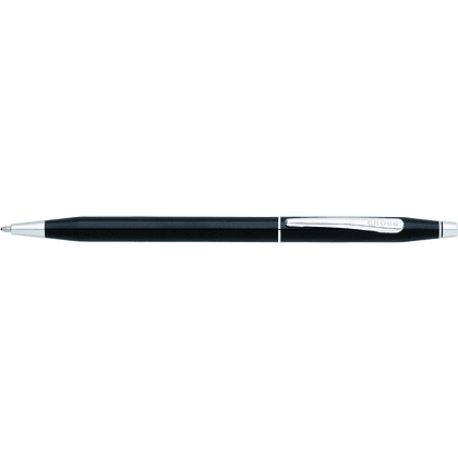 Ручка шариковая автоматическая "Cross Classic Century Black Lacquer", 0.7 мм, черный, серебристый, стерж. черный - 2