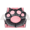 Кресло игровое Бюрократ Knight "Catzy", экокожа, пластик, серый, розовый - 18