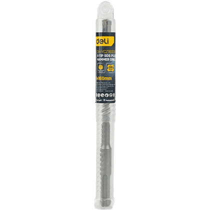 Бур по бетону Deli YS EDH-YCZ16008-E1, 8 x 160 мм, X-Tip, SDS-PLUS - 3