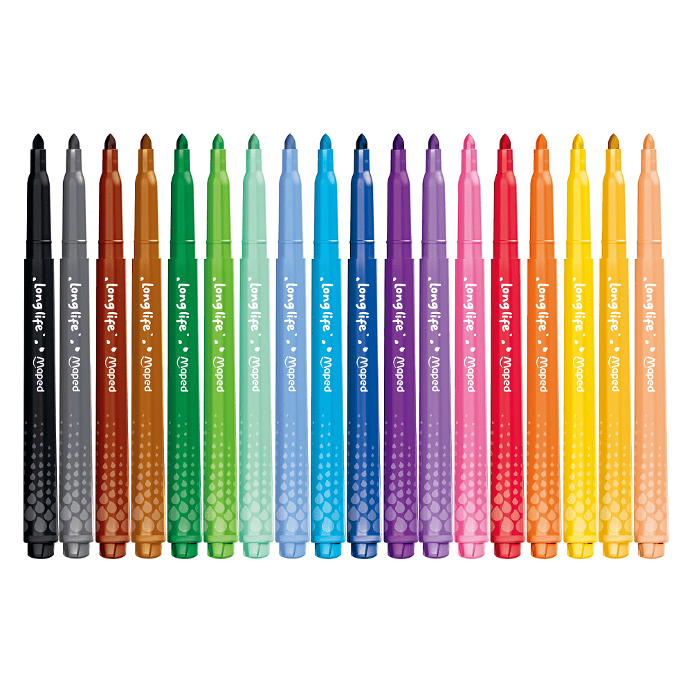 Фломастеры "Color Peps Long Life", 18 шт