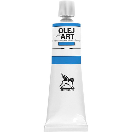 Краски масляные Renesans "Oils for art", 31 синий средиземноморский, 60 мл, туба