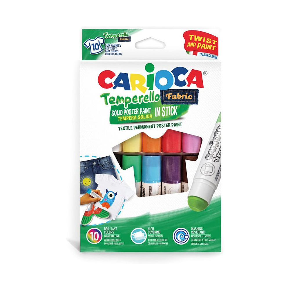 Мелки мягкие "Temperello fabric", 10 цветов, ассорти