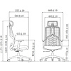Кресло для руководителя SitZone CH-359A сетка/ткань, черный - 6