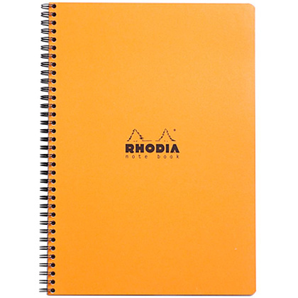 Блокнот "Rhodia", А4+, 80 листов, клетка, оранжевый