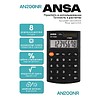 Калькулятор карманный Ansa "AN200NR", 8-разрядный, черный - 2