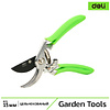 Секатор садовый цельнокованный Deli GS EDL580207, пружина, тефлон, 215 мм., черный, зеленый - 2