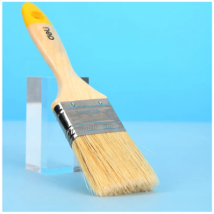 Кисть малярная плоская Deli YS EDL509122, 2"-50 мм, деревянная рукоятка, искусственная щетина - 2