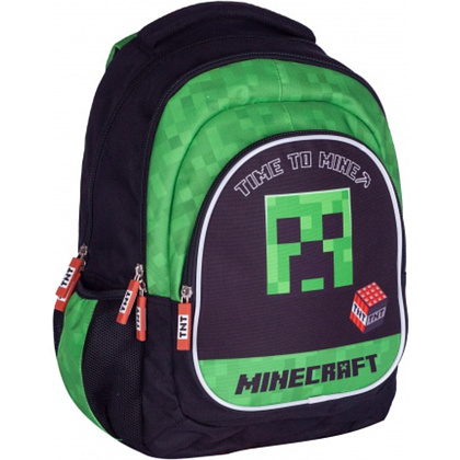 Рюкзак детский Astra "Minecraft time to mine", черный, зеленый - 2