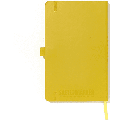 Скетчбук "Sketchmarker", 13х21 см, 140 г/м2, 80 листов, горчичный - 3