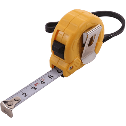 Рулетка Deli YS EDL9002B, 2 м х 13 мм, желтый, черный - 5