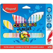 Фломастеры Maped "Jungle", 18 шт