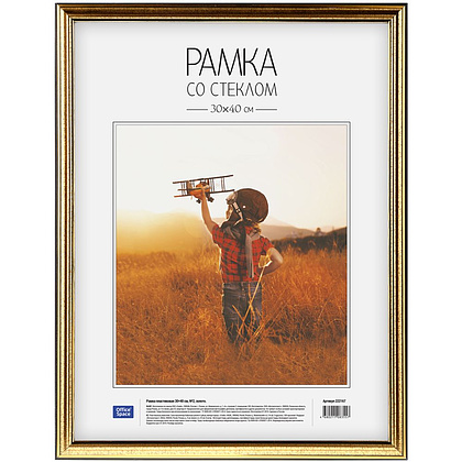 Фоторамка "OfficeSpace №2", 30x40 см, золотистый