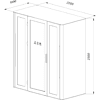 Акустическая кабина двухместная Capsula DUO NEW Comfort, глухая стенка, тёмный войлок - 4