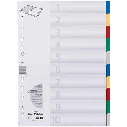 Цветной разделитель, A4, ассорти - 2