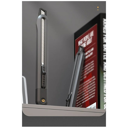 Нож строительный Deli HS EHT4009, 9 мм, Soft Touch, черный - 8