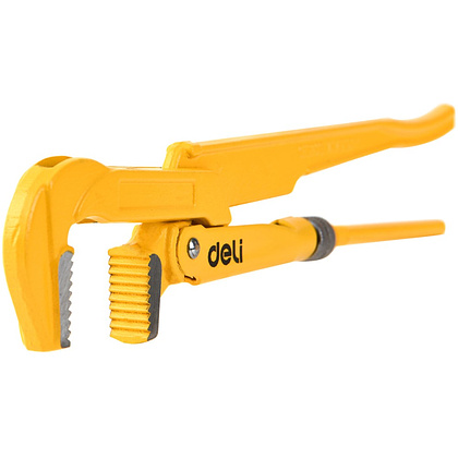 Ключ трубный Deli YS EDL105155 1,5", раскрытие губок, 55 мм, желтый - 2