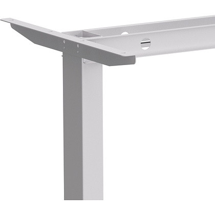 Стол с электроприводом WellDesk Basic 1300x675х18 белый/дуб денвер трюфель (9191460+9072454) - 4