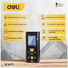 Дальномер лазерный Deli YS EDL4168, 60 м, желтый, черный - 3