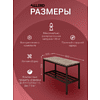Обувница ALLERD 1 RION, белый муар, Дуб Нокс - 4
