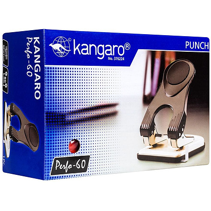 Дырокол Kangaro "Perfo 60", 60 листов, красный - 3