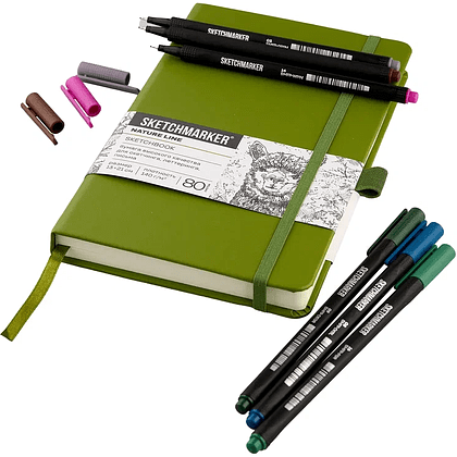 Ручка капиллярная "Sketchmarker Artist fine pen Intense", 6 шт. - 4