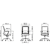 Кресло для персонала SitZone "U-0385 PL", ткань, пластик, черный, 2 шт/упак - 9