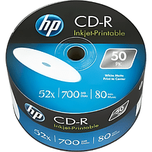 Диск CD-R HP, 700 Мб, 52x, 50 шт